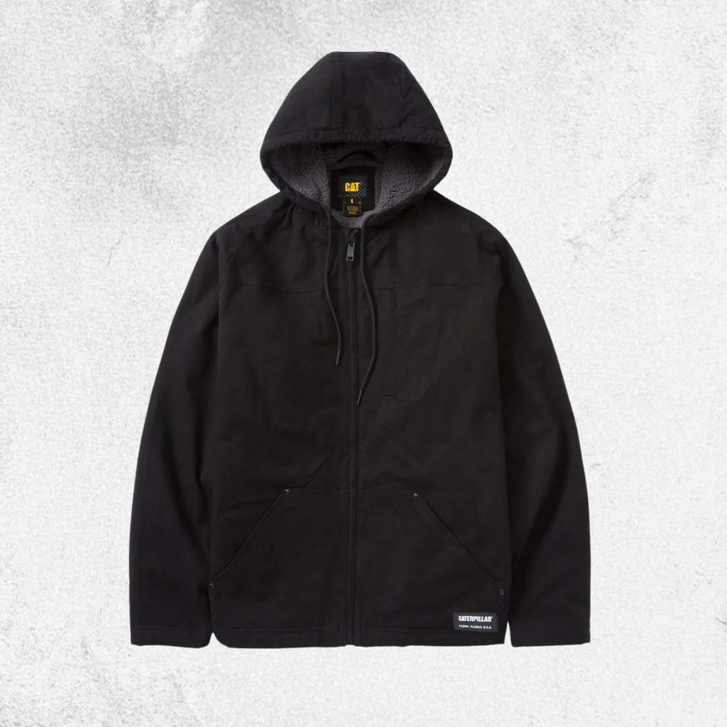 CAT Hooded Sherpa Lined Jacket