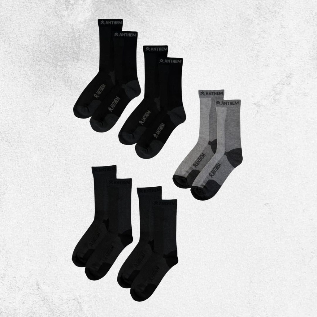 Anthem Performance Crew Sock - 5 Pack