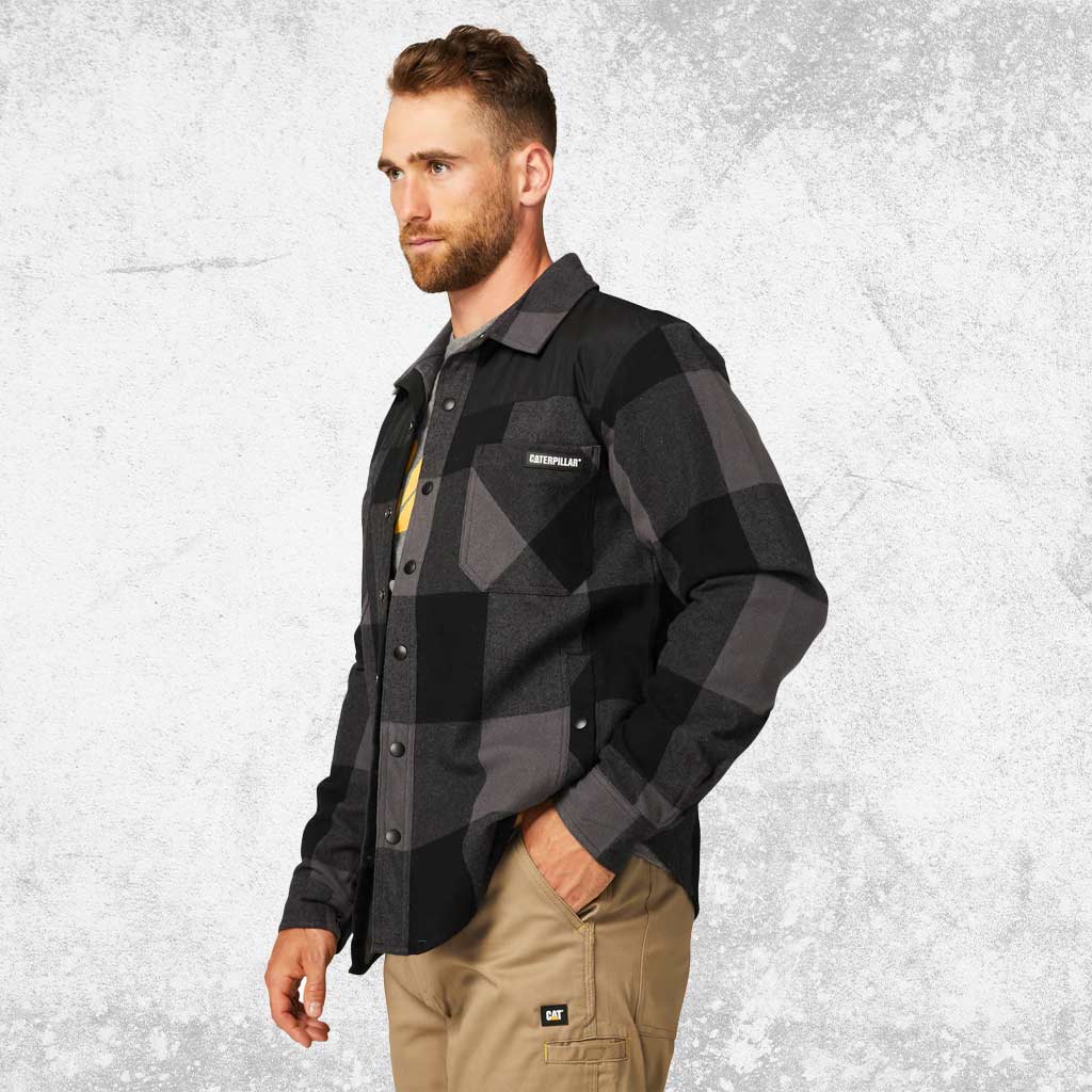 CAT Buffalo Check Insulated Shirt Jacket