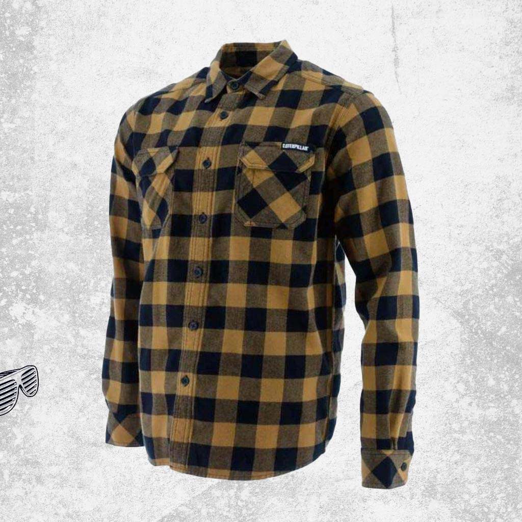 CAT Buffalo Check Work Shirt