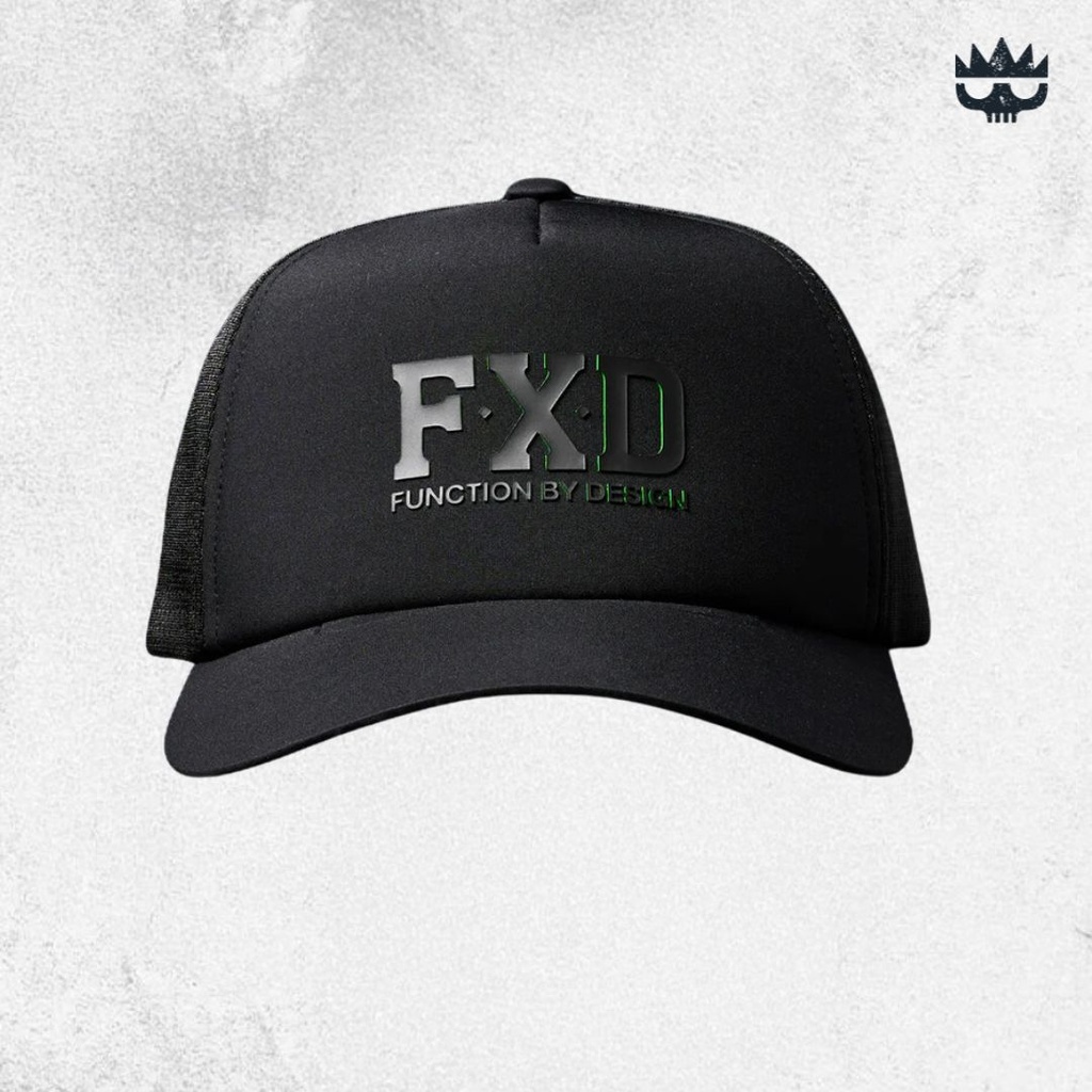 FXD CP-13 Trucker Cap Black Big Logo