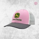 John Deere Women's Trademark Logo Pink Trucker Cap