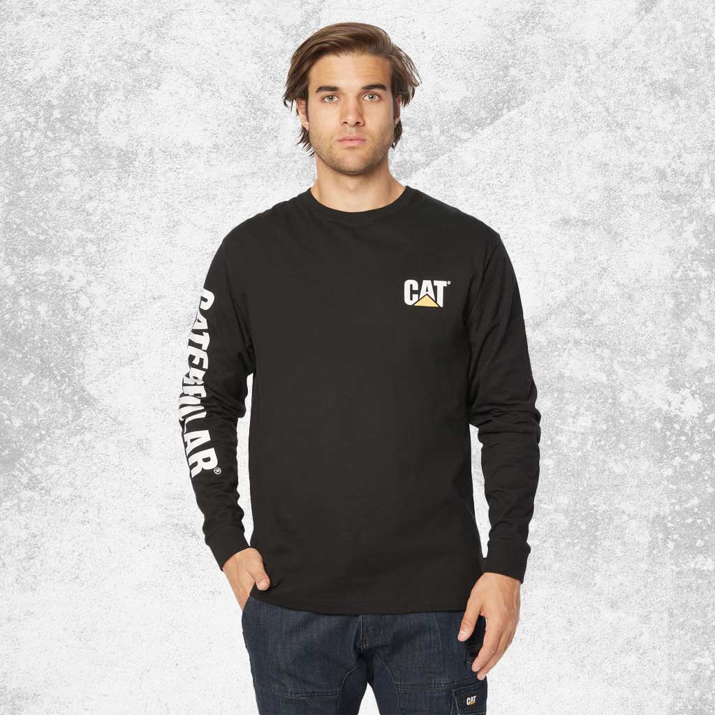CAT Trademark Banner LS Tees