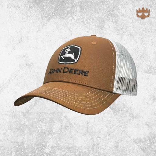 [J118-0BJP-JDR-025] John Deere - Trademark Embroidered Low Profile Trucker Cap