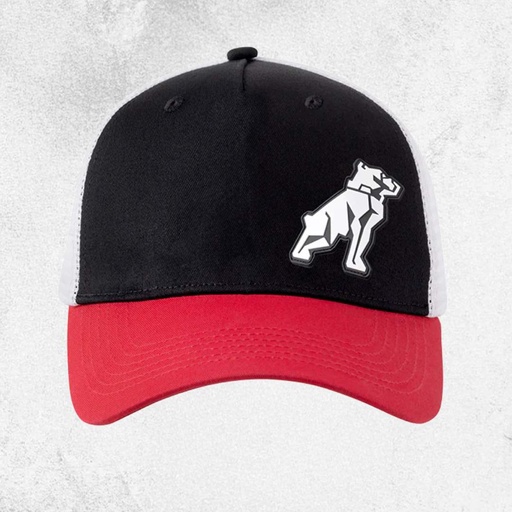 [MKBAM2402B50000] Mack Tri Colour Curved Trucker Cap